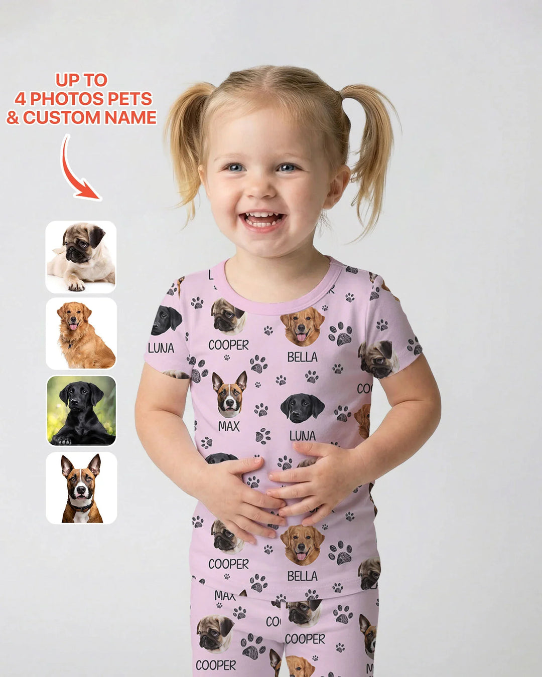 Zweiteiliges, kurzärmliges Pyjama-Set mit Marienkäfern