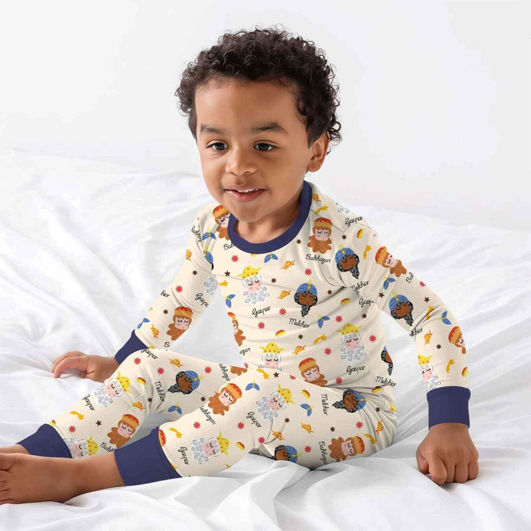 Tres Reyes Magos Bamboo Two Piece Long Sleeve Pajama Set