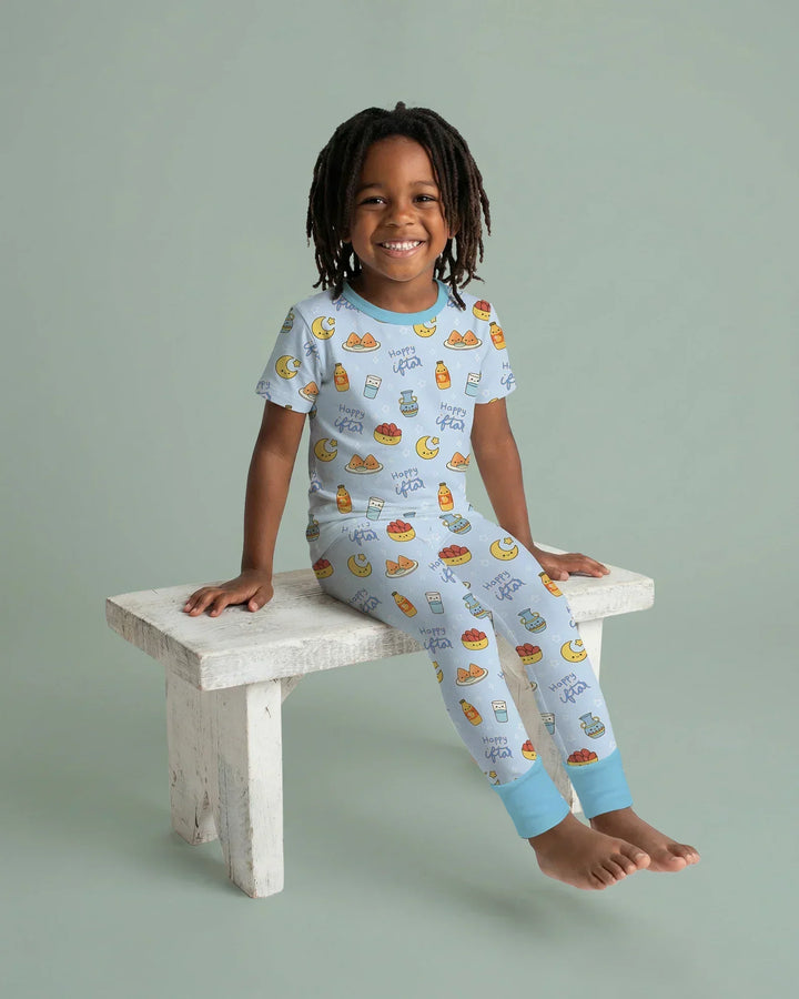 Zweiteiliges, kurzärmliges Pyjama-Set mit Marienkäfern