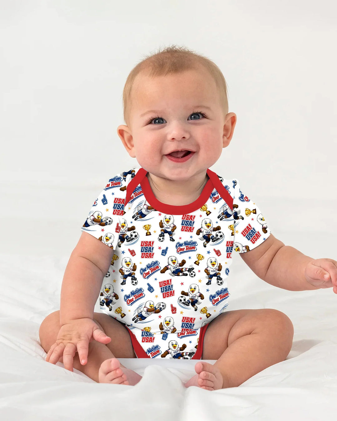 Gerippte Babykleidung mit individuellem Foto - Weich &amp; Skizzenhaft