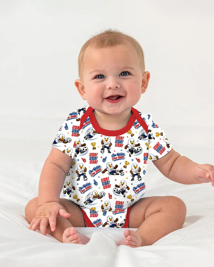 Gerippte Babykleidung mit individuellem Foto - Weich &amp; Skizzenhaft