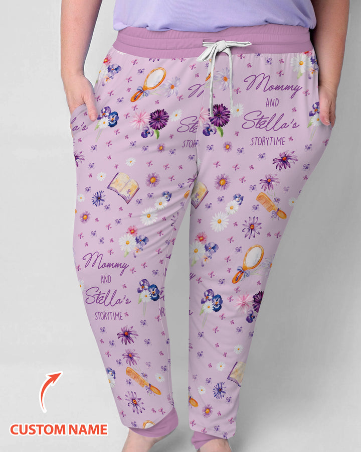 Mommy Daddy And Me Bedtime Story Family Matching Bamboo Women Pajama Set