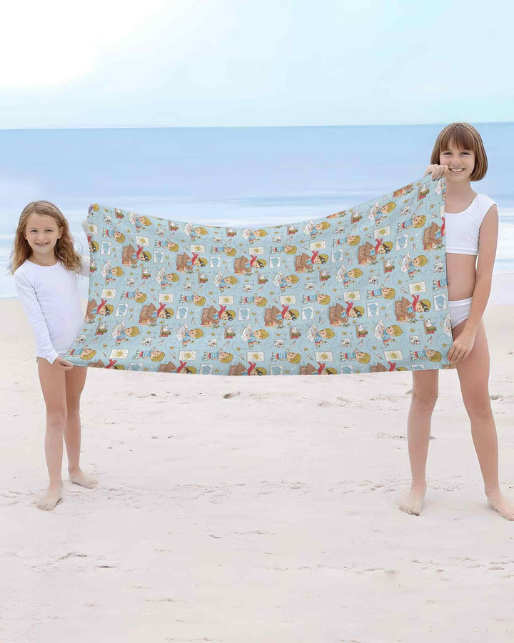Tiny Explorer Tales Bamboo Beach Towel