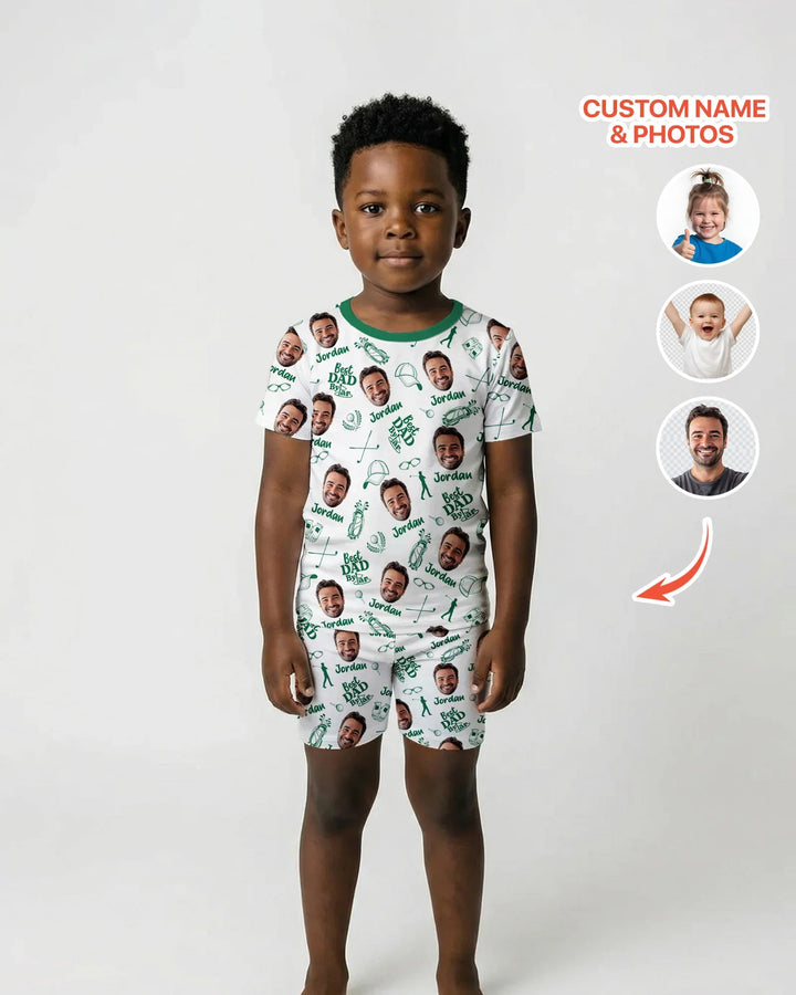 Zweiteiliges Pyjama-Set mit kurzen Ärmeln und Shorts im Sommer-Design