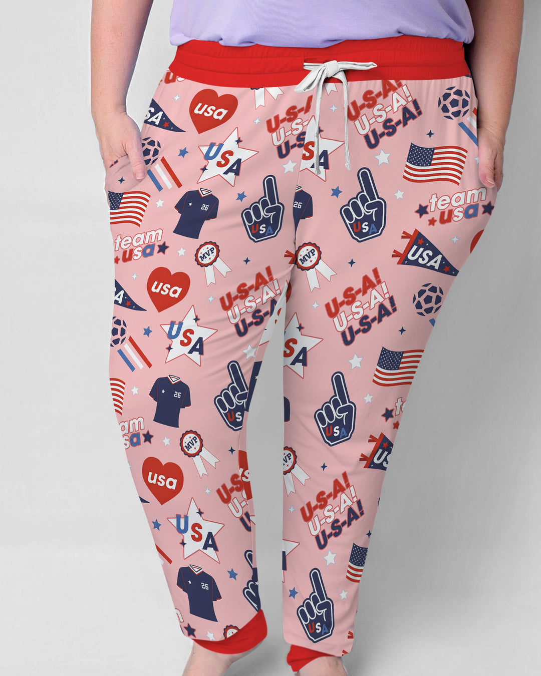 Soccer Party Team USA Bamboo Women Pajama Set