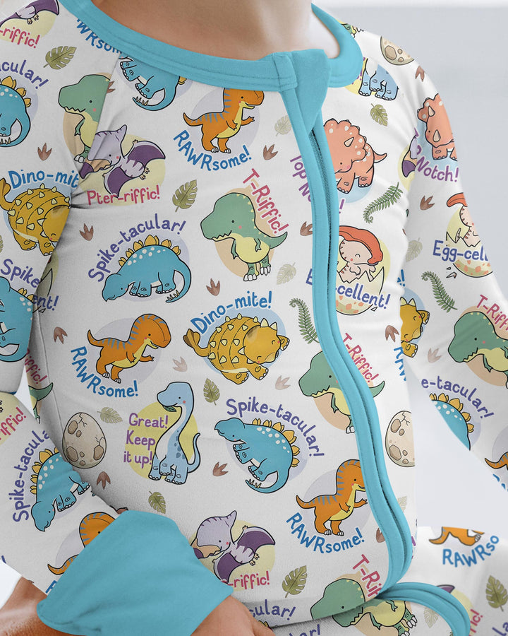 Cute Dinosaur Pun Bamboo Convertible Zippy