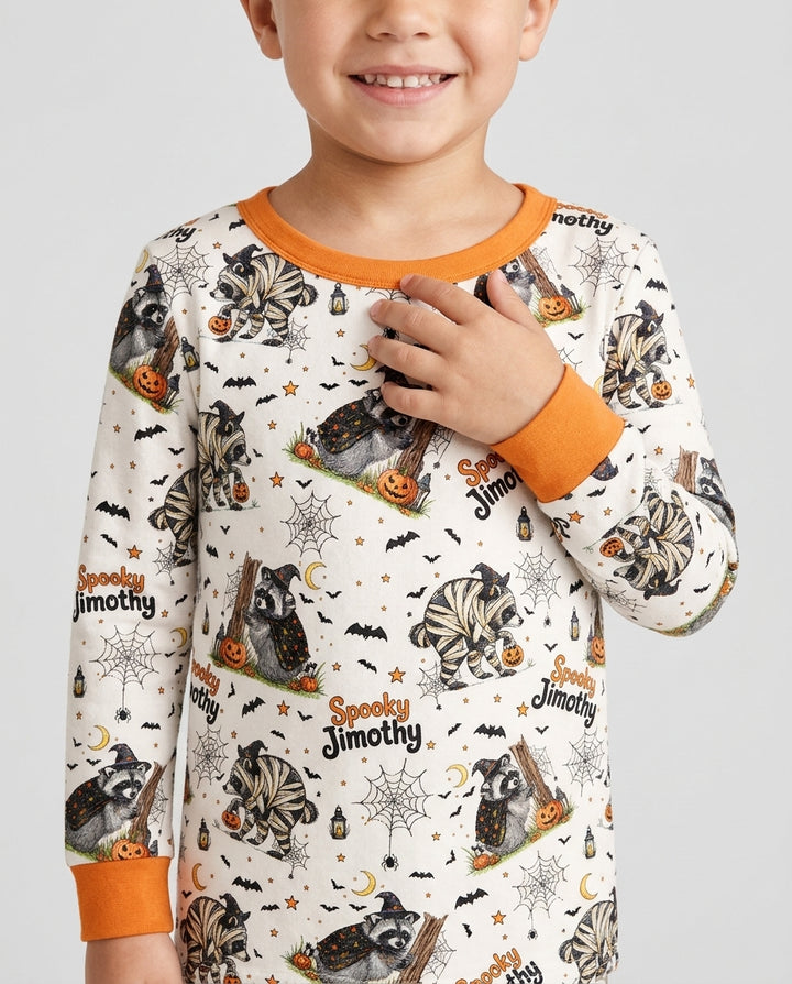 Spooky Jimothy Bamboo Two Piece Long Sleeve Pajama Set