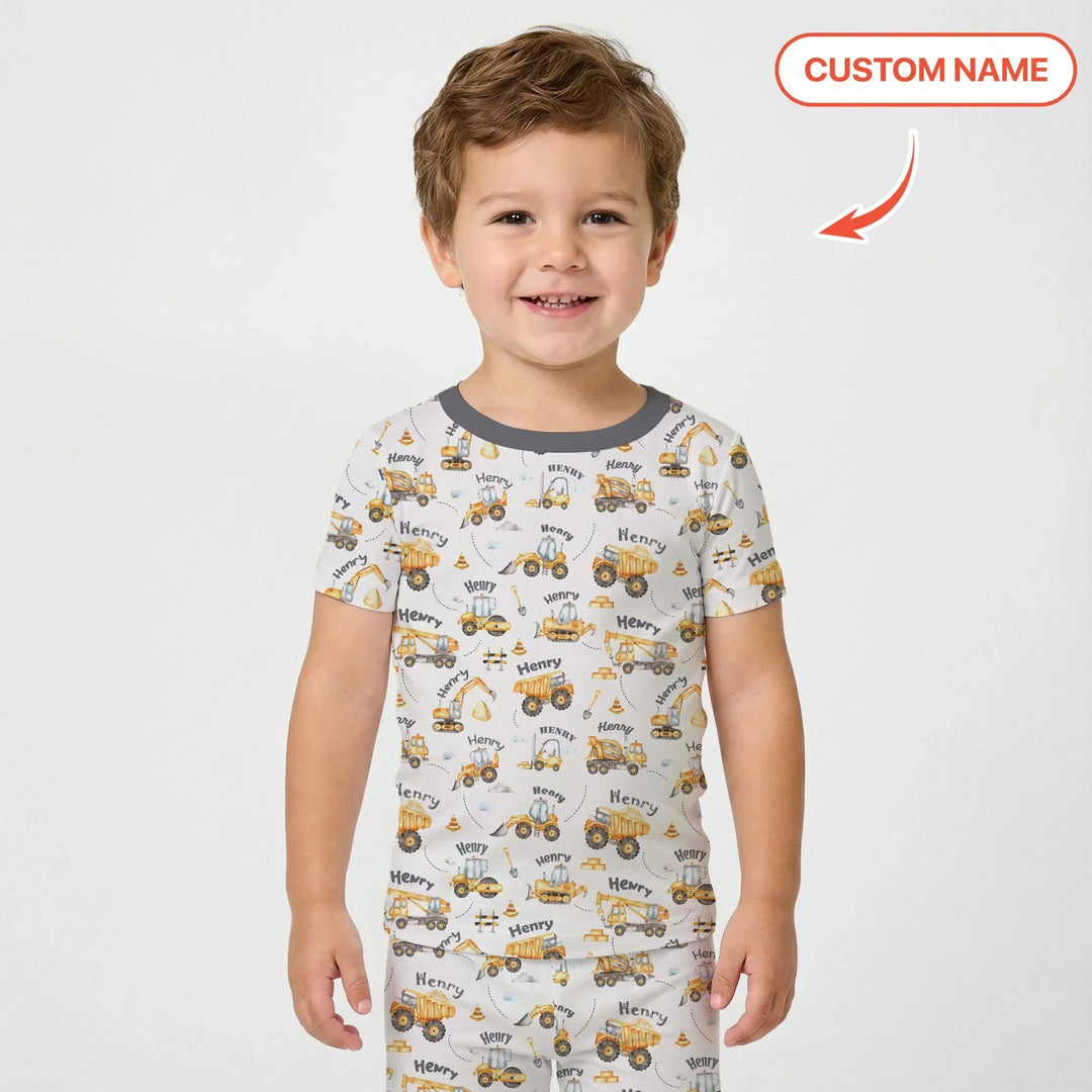 Zweiteiliges, kurzärmliges Pyjama-Set mit Marienkäfern