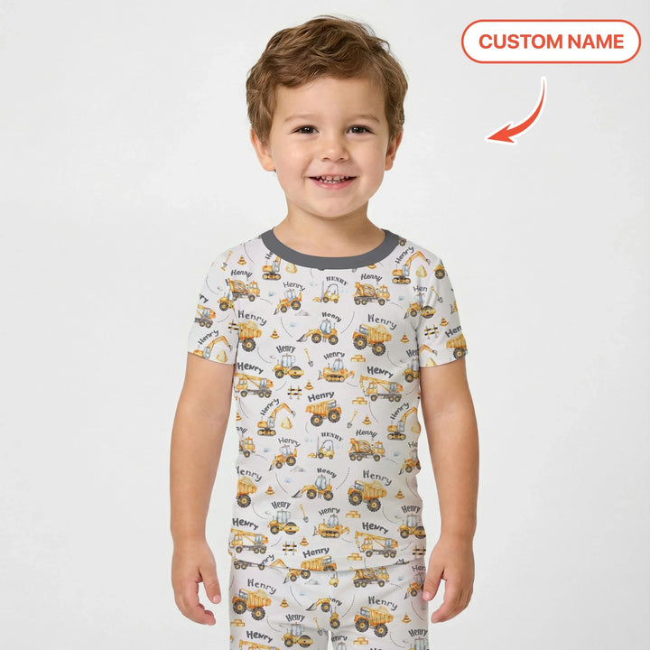 Zweiteiliges, kurzärmliges Pyjama-Set mit Marienkäfern