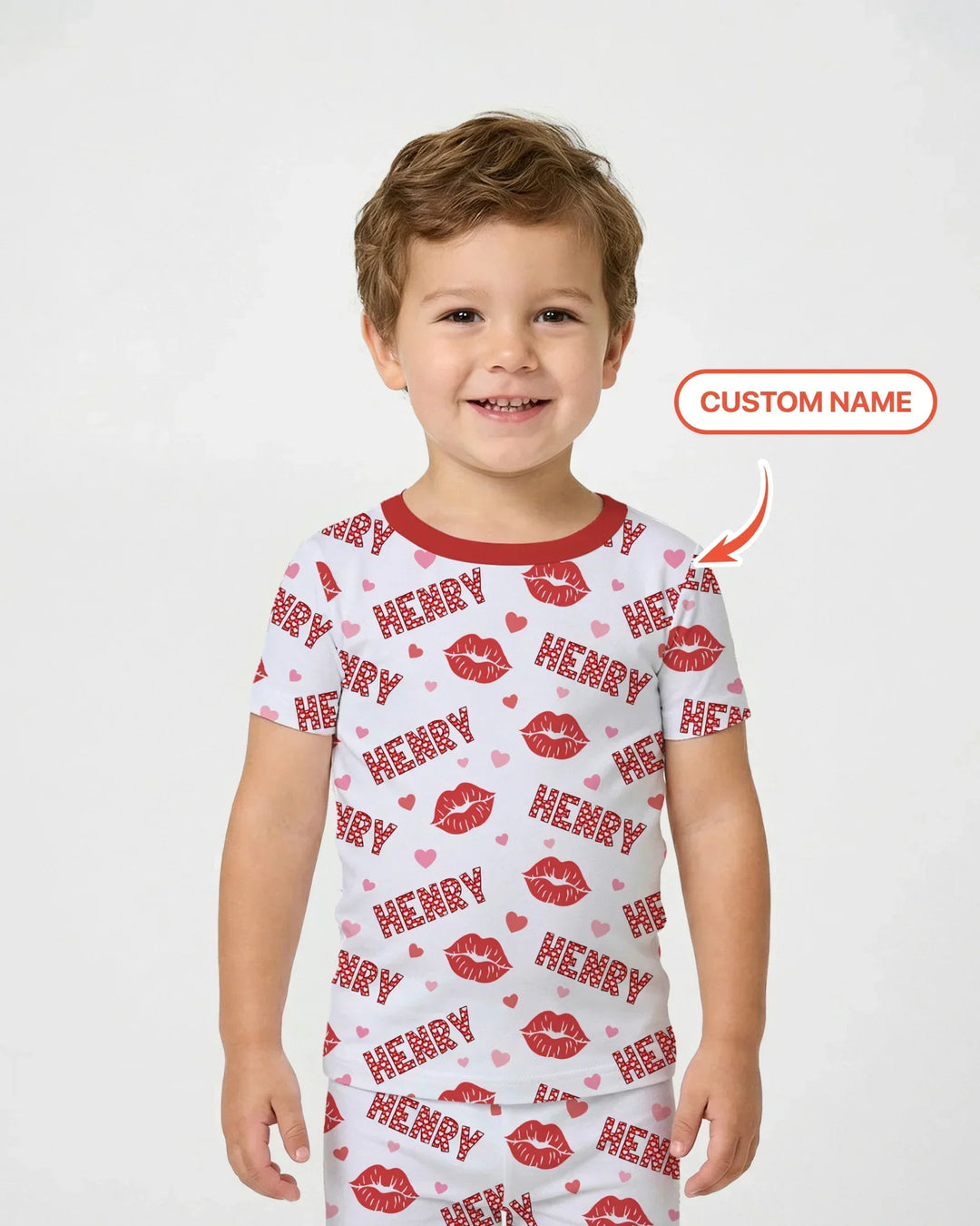 Zweiteiliges, kurzärmliges Pyjama-Set mit Marienkäfern