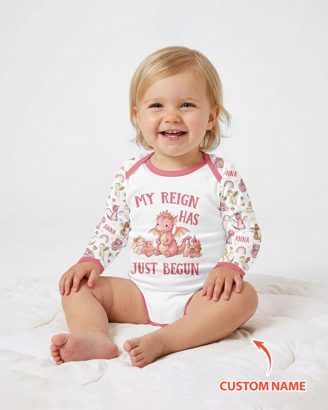 My Reign Has Just Begun Custom Name Bamboo Bodysuit