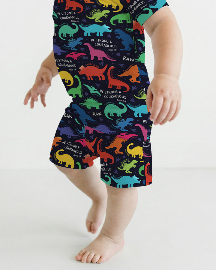 Schlafanzug-Set zweiteilig, kurze Ärmel, kurze Hose, Bambus