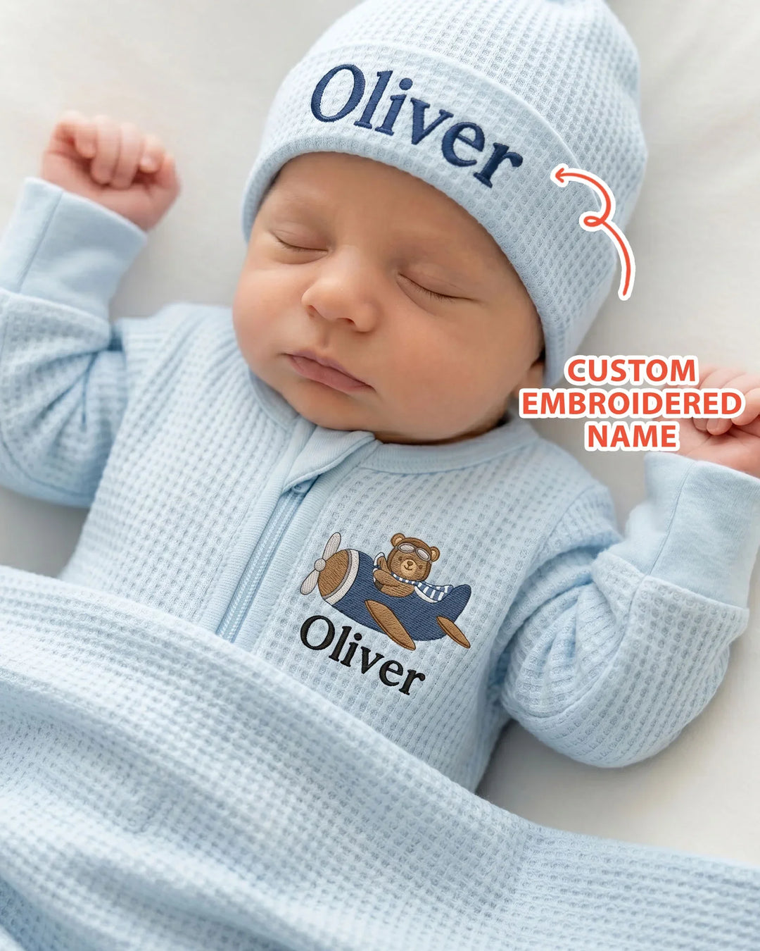 Gerippte Babykleidung mit individuellem Foto - Weich &amp; Skizzenhaft