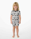 Little Mummy Crew Bamboo Two Piece Short Sleeve Shorts Pajama Set