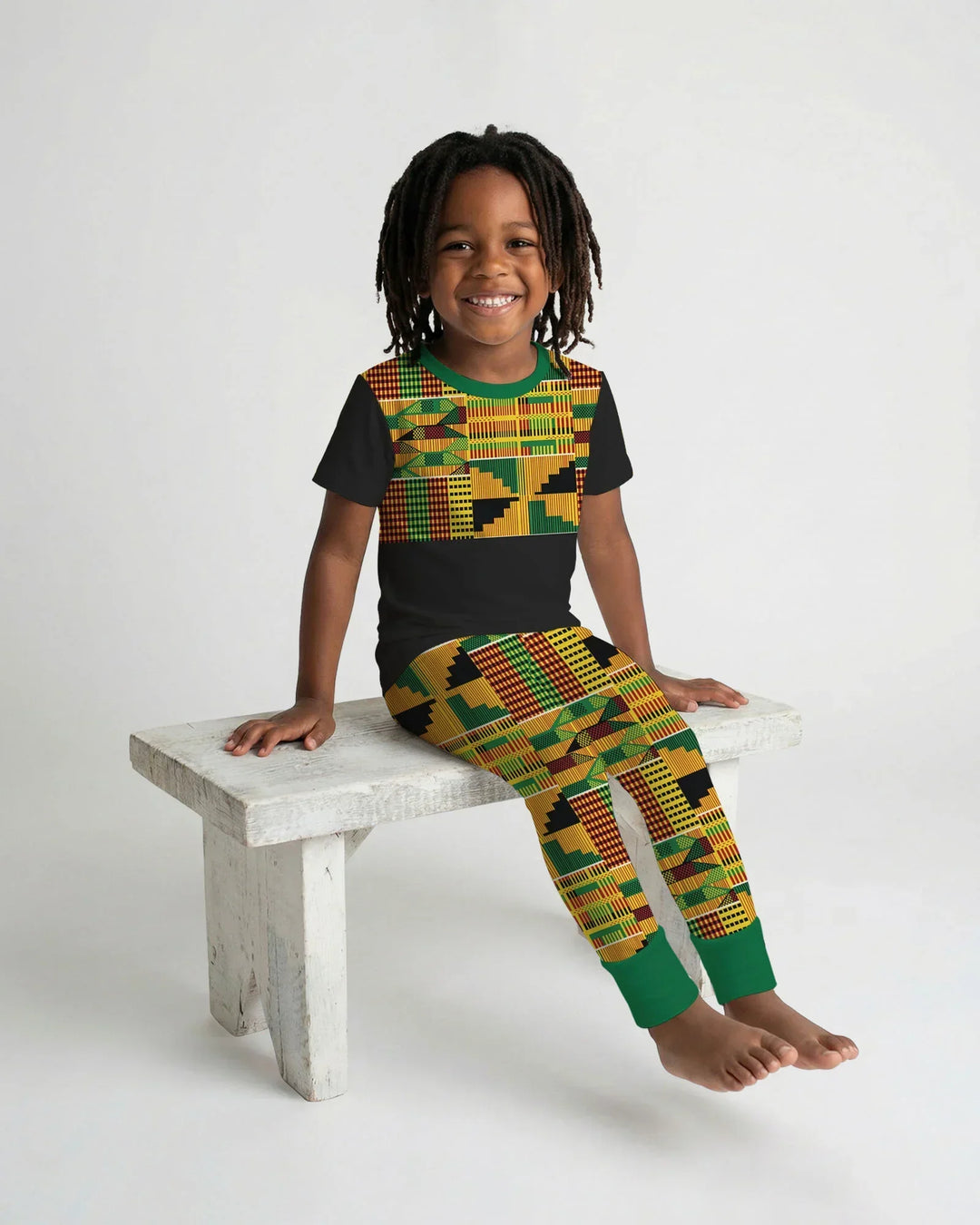 Zweiteiliges, kurzärmliges Pyjama-Set mit Marienkäfern