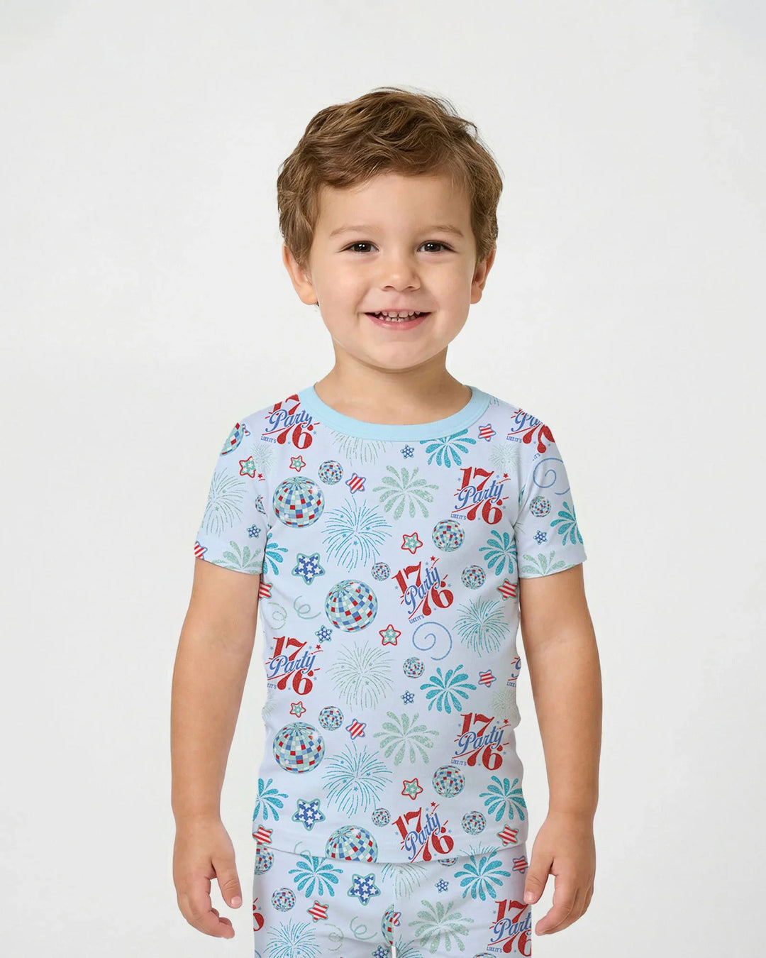 Zweiteiliges, kurzärmliges Pyjama-Set mit Marienkäfern