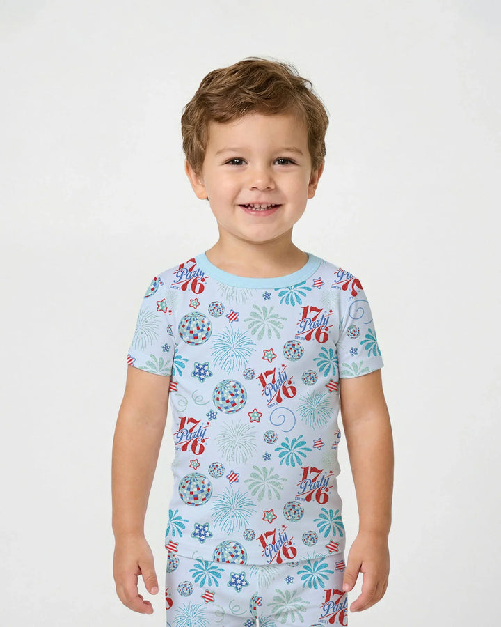 Zweiteiliges, kurzärmliges Pyjama-Set mit Marienkäfern