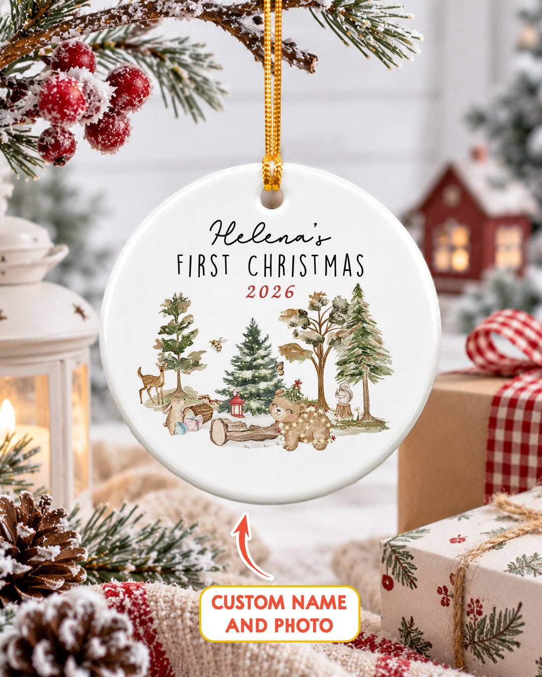 Baby's First Christmas Ceramic Ornament