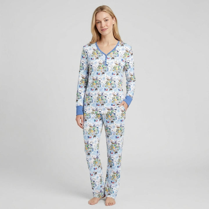 Vorlage Bambus Damen Pyjama Set