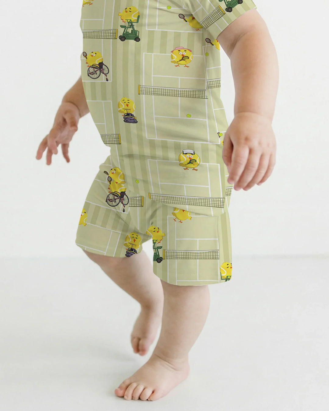 Schlafanzug-Set zweiteilig, kurze Ärmel, kurze Hose, Bambus