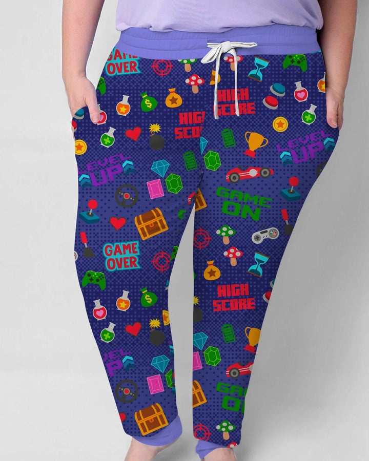 Gamer Mode On Familien-Partnerlook Bambus Damen Pyjama-Set