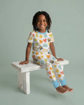 Islamic Shapes Bamboo Two Piece Short Sleeve Pajama Set