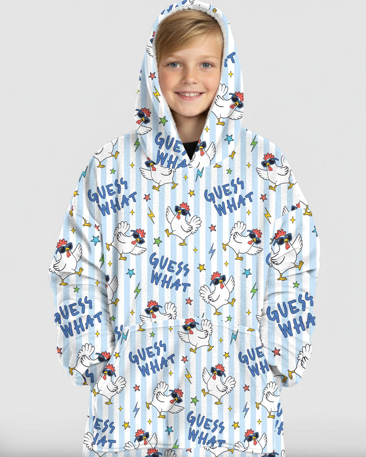 Guess What Chicken Butt! Bamboo Blanket Hoodie