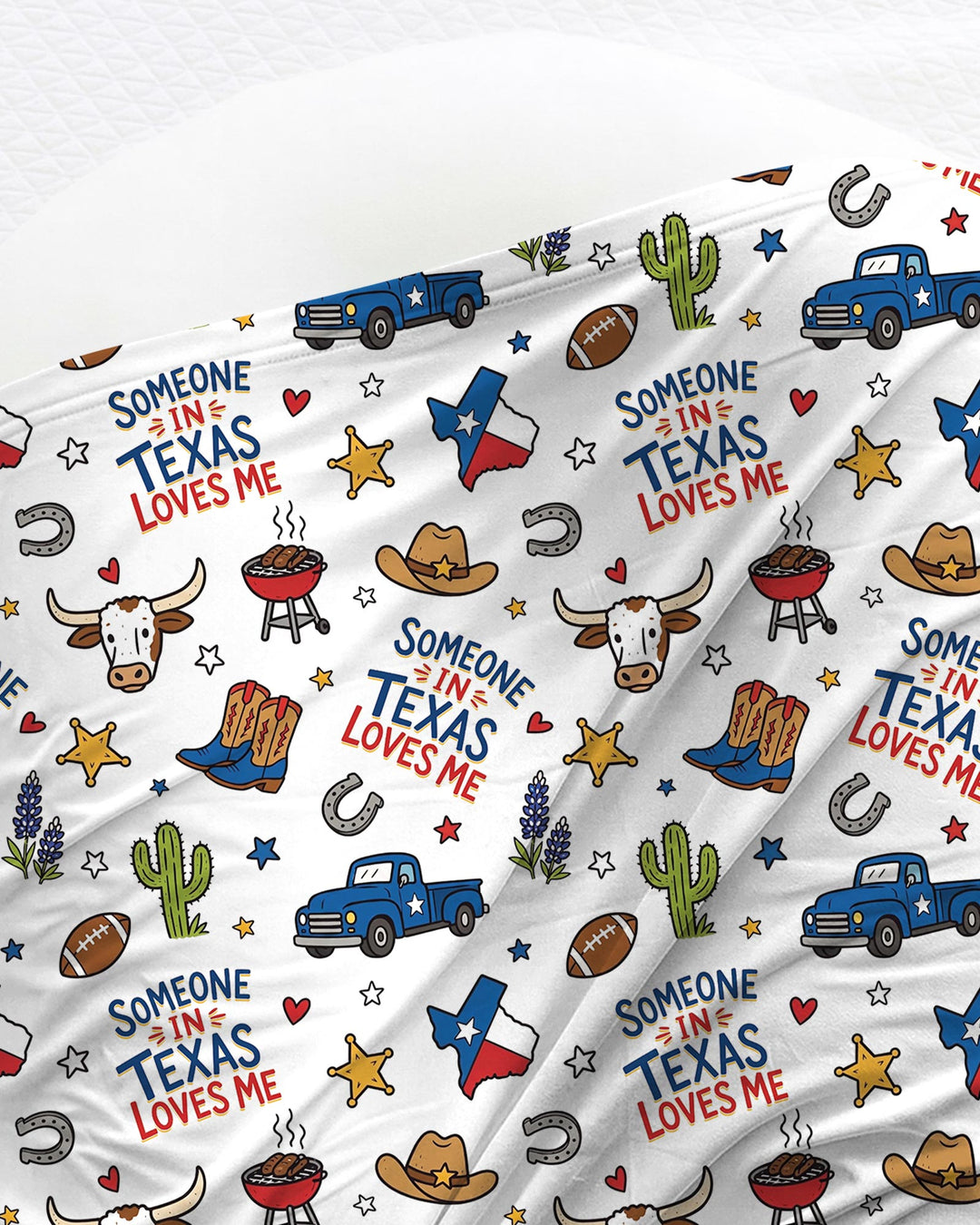 Someone in Texas Loves Me Swaddle Blanket