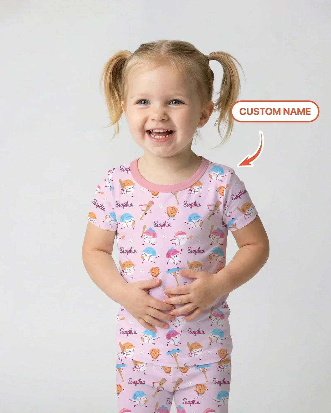 Zweiteiliges, kurzärmliges Pyjama-Set mit Marienkäfern