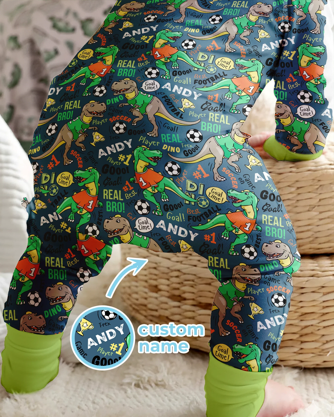 Gerippte Babykleidung mit individuellem Foto - Weich &amp; Skizzenhaft