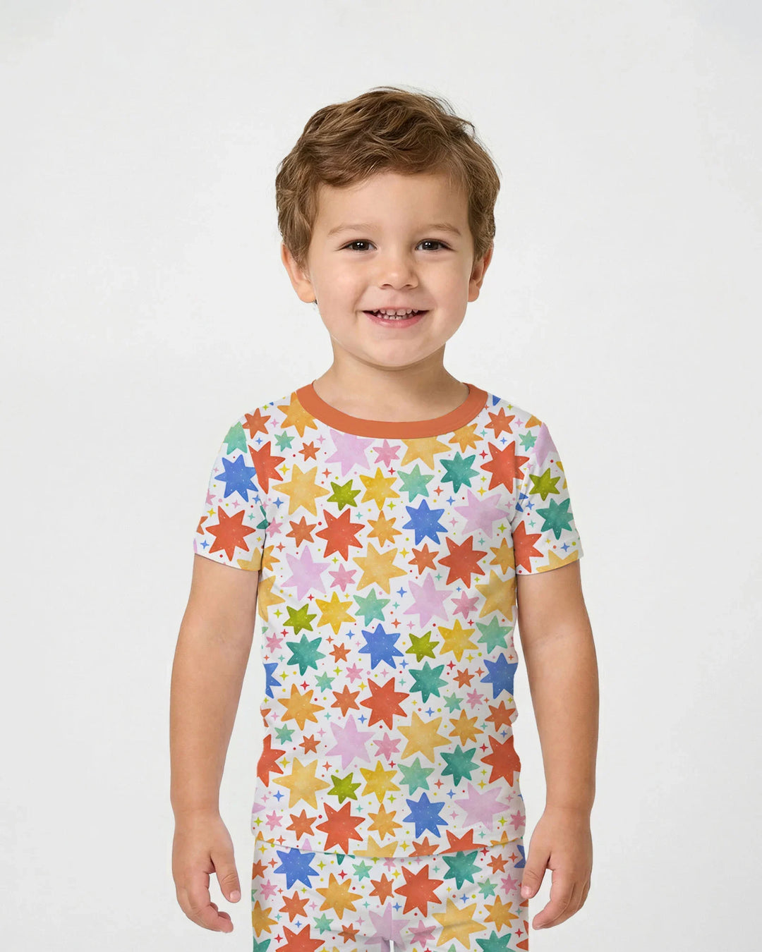 Zweiteiliges, kurzärmliges Pyjama-Set mit Marienkäfern