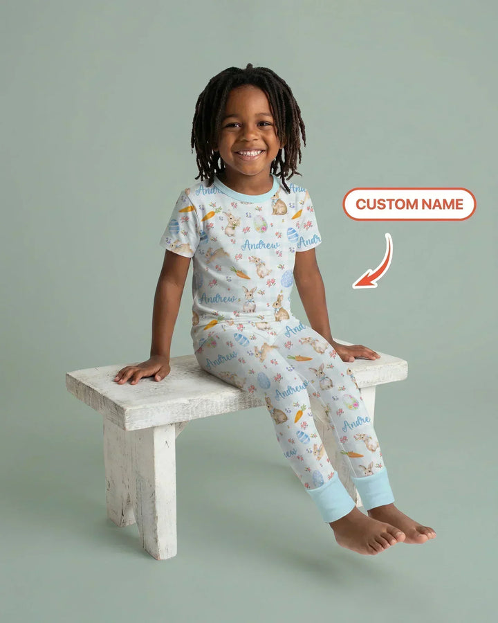 Zweiteiliges, kurzärmliges Pyjama-Set mit Marienkäfern