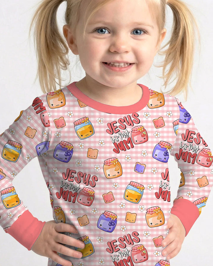 Jesus is My Jam Bamboo Two Piece Long Sleeve Pajama Set