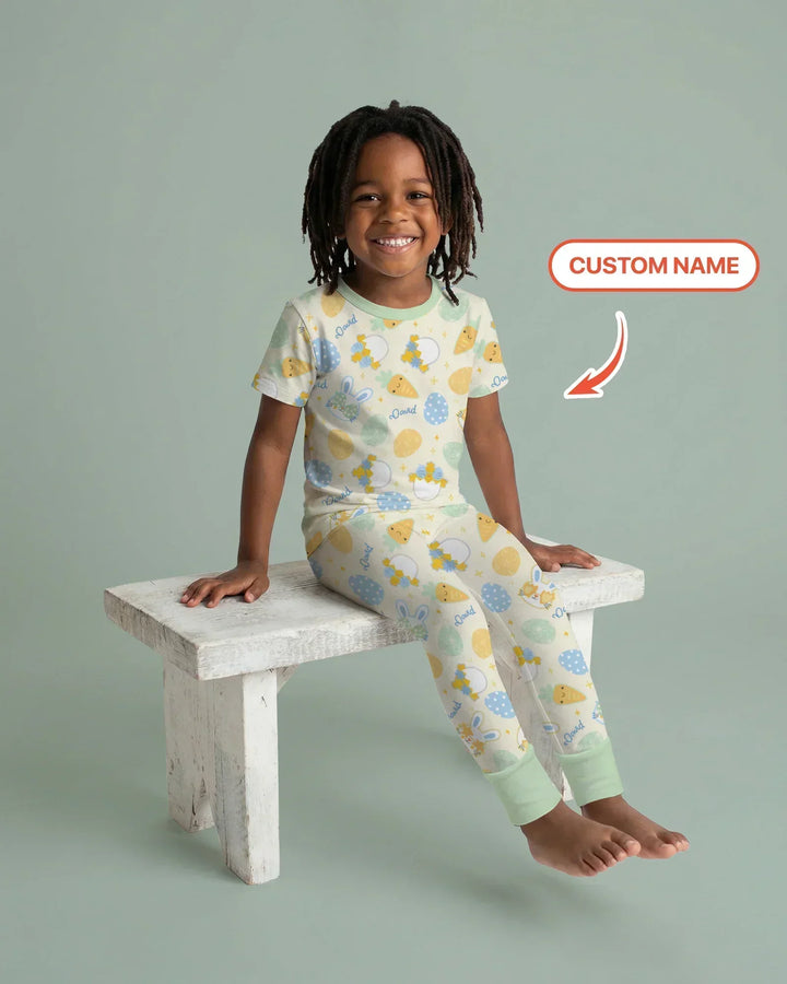 Zweiteiliges, kurzärmliges Pyjama-Set mit Marienkäfern