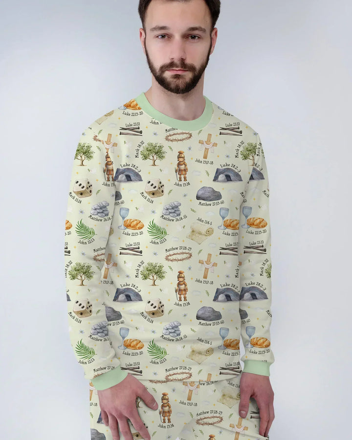 Vorlage Herren-Pyjama-Set