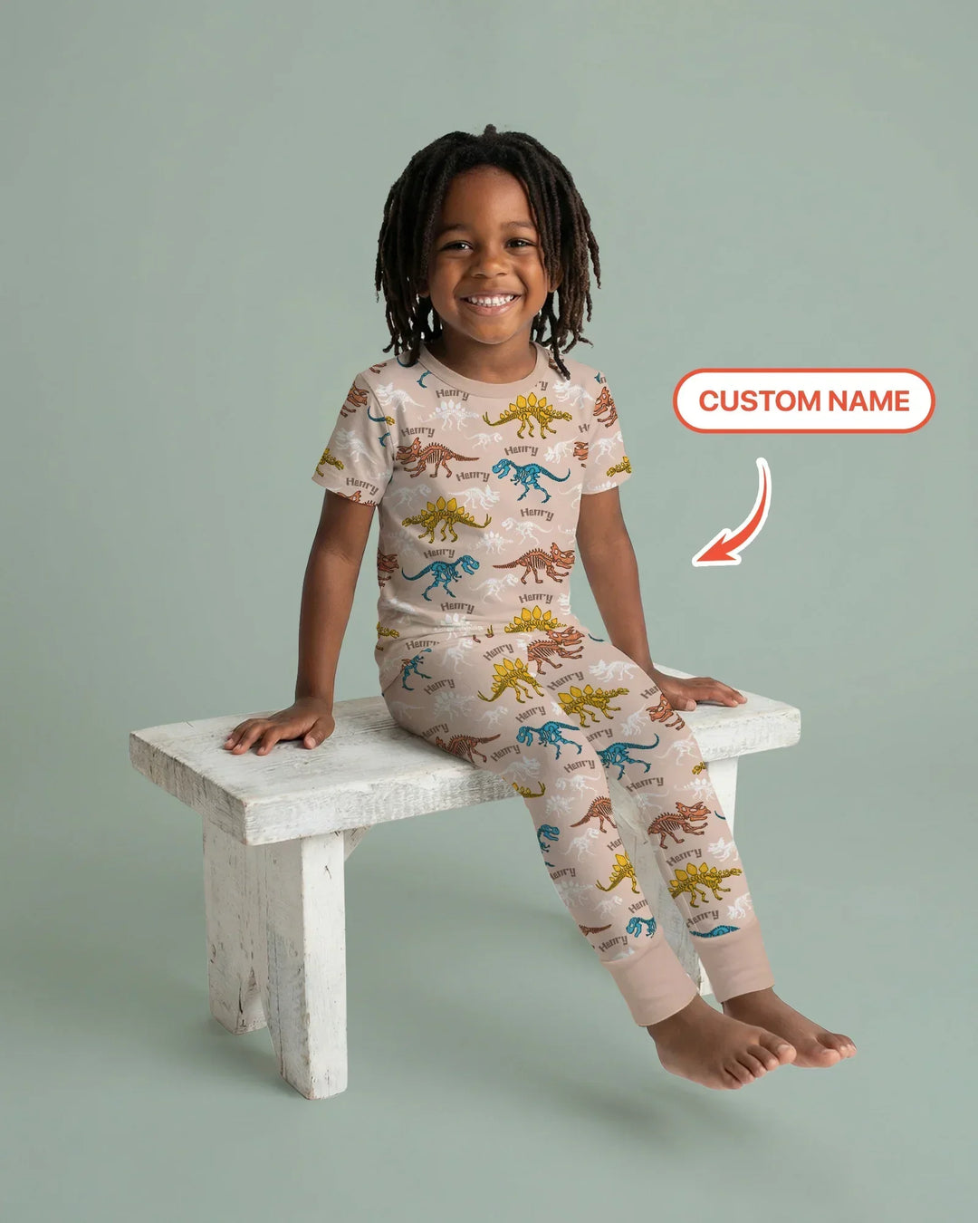 Zweiteiliges, kurzärmliges Pyjama-Set mit Marienkäfern