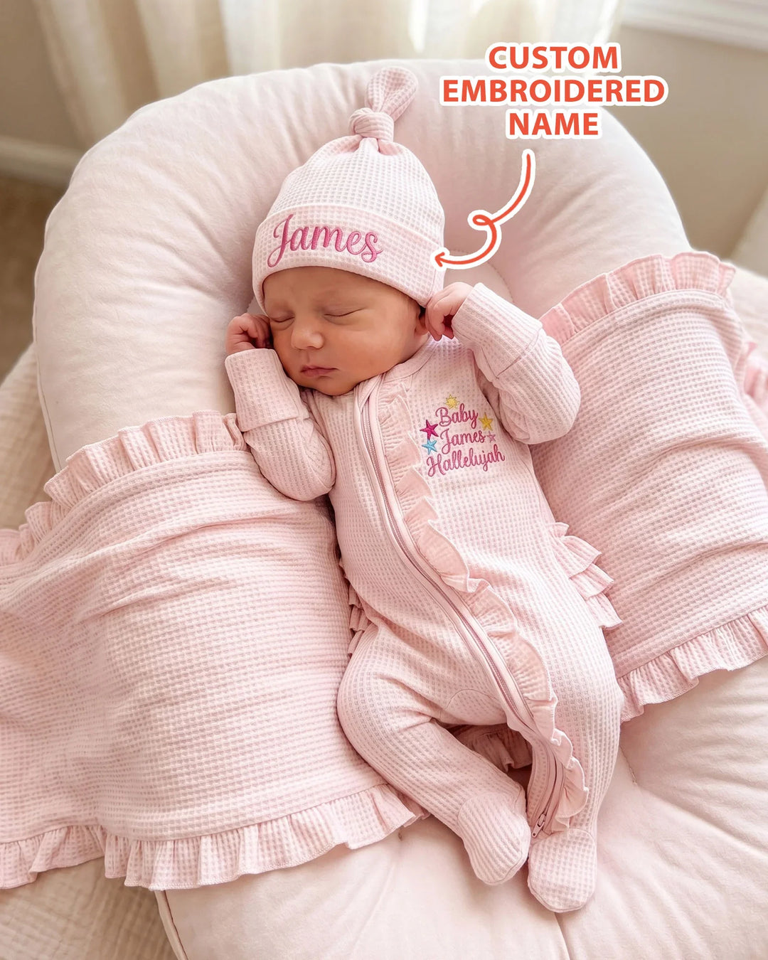 Gerippte Babykleidung mit individuellem Foto - Weich &amp; Skizzenhaft