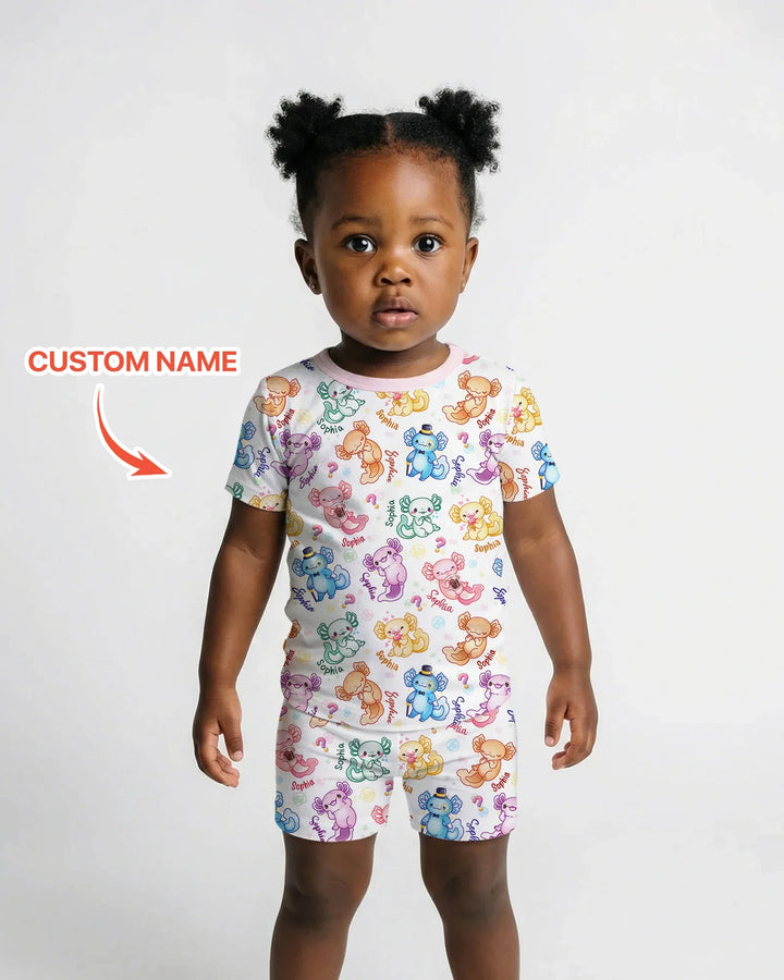 I Axololt Questions Bamboo Two Piece Short Sleeve Short Pajama Set