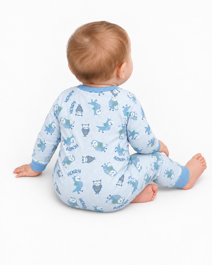 Custom Name Twin Owl Who's Who Bamboo Convertible Zippy