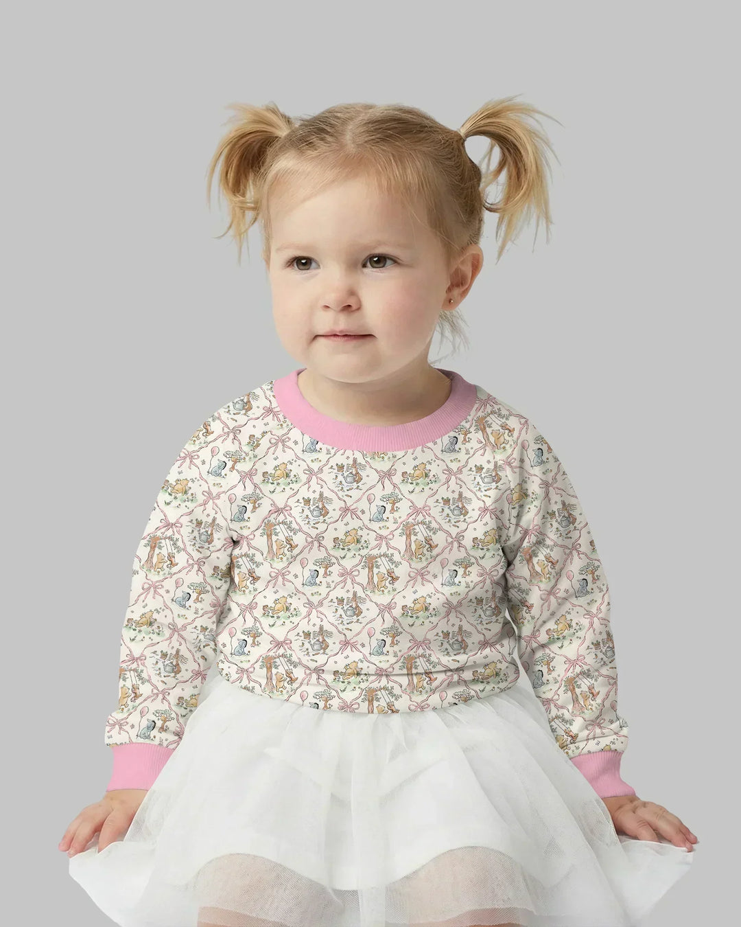 Spring Meadow Friends Bambus Rundhals-Sweatshirt