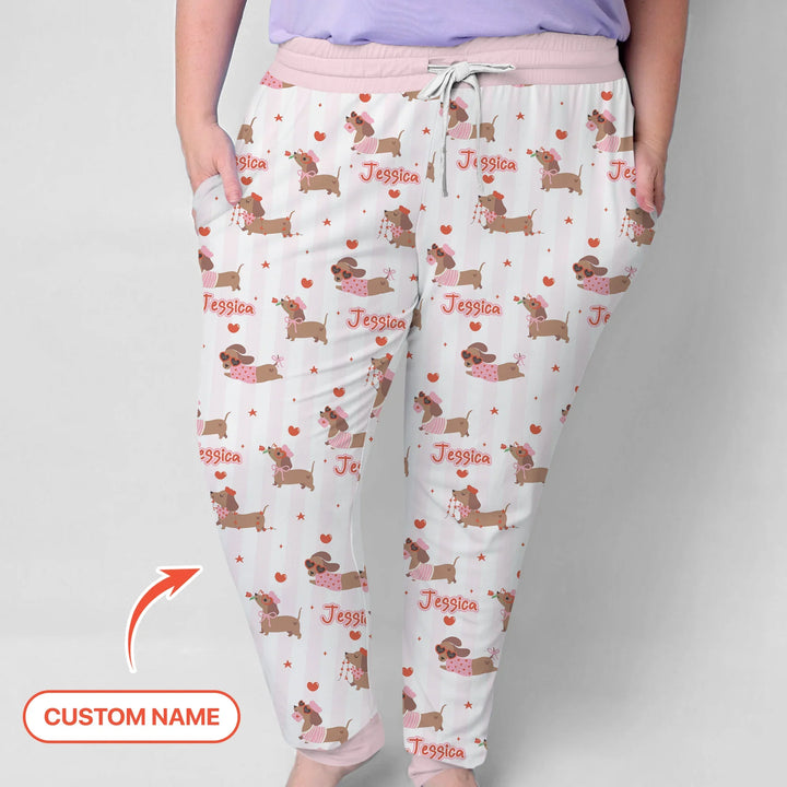 Damen-Pyjama-Set mit personalisiertem Haustierfoto für Weihnachten