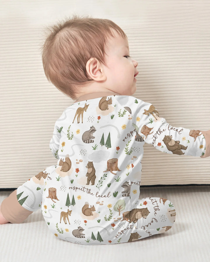 Gerippte Babykleidung mit individuellem Foto - Weich &amp; Skizzenhaft