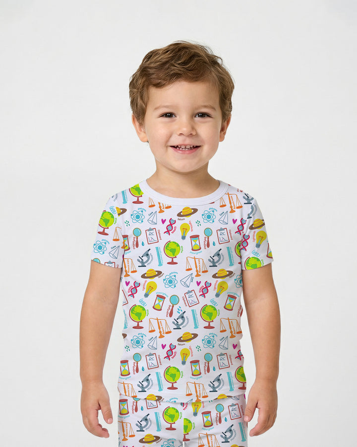 Zweiteiliges, kurzärmliges Pyjama-Set mit Marienkäfern