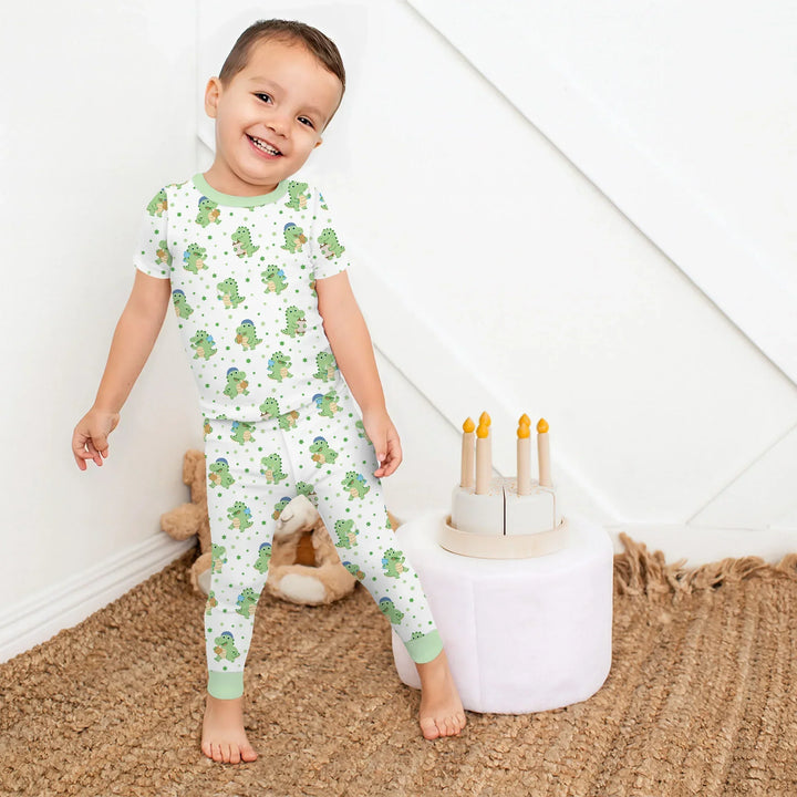 Zweiteiliges, kurzärmliges Pyjama-Set mit Marienkäfern