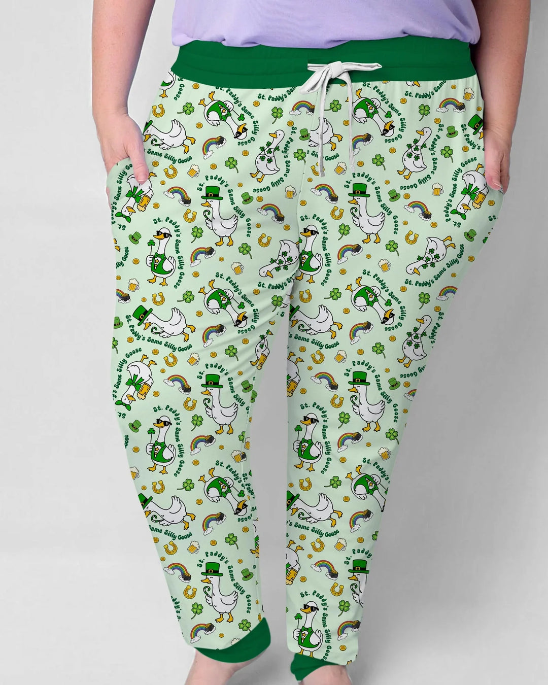 St. Patrick's Day Gans Bambus Damen Pyjama Set