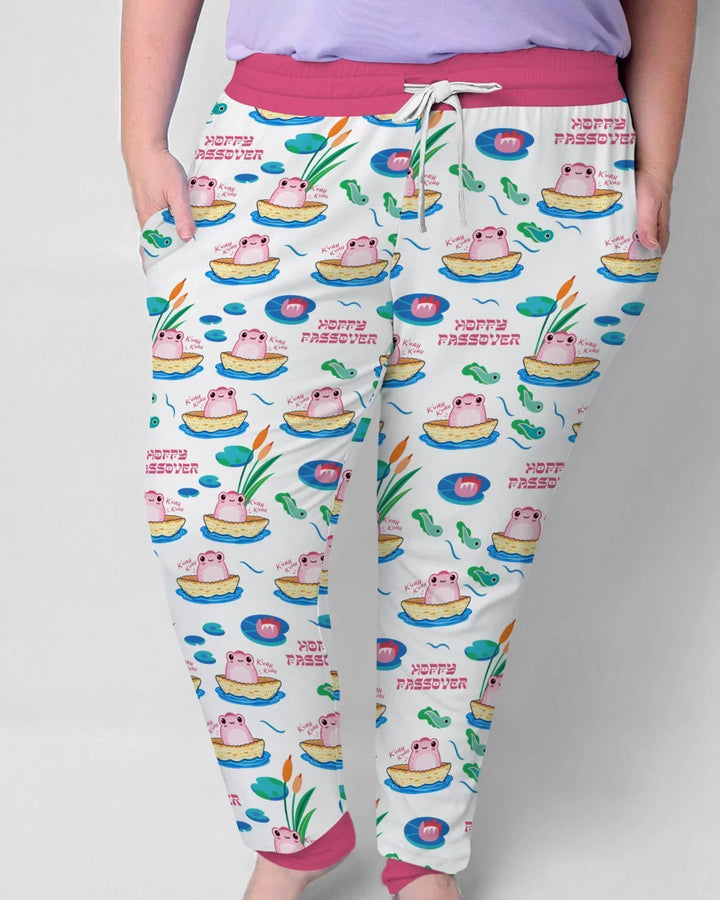 Fröhliches Pessach Familien-Partnerlook Bambus Damen Pyjama-Set