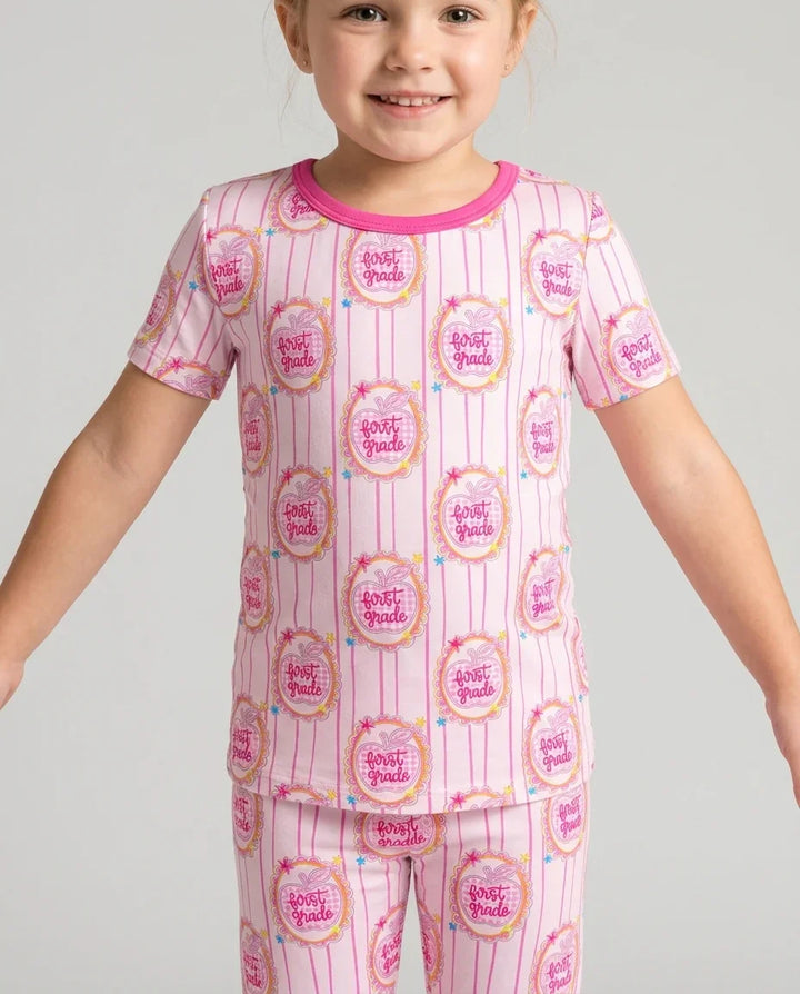 Zweiteiliges, kurzärmliges Pyjama-Set mit Marienkäfern