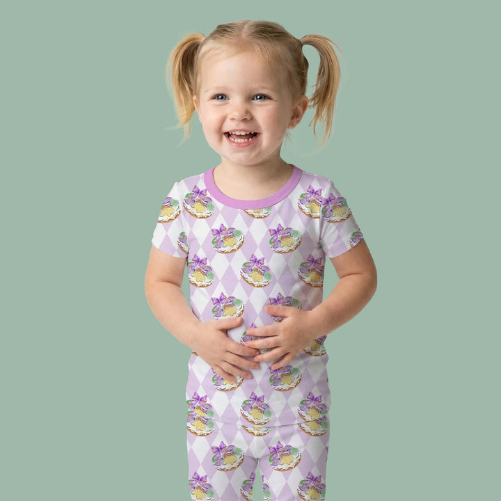 Zweiteiliges, kurzärmliges Pyjama-Set mit Marienkäfern