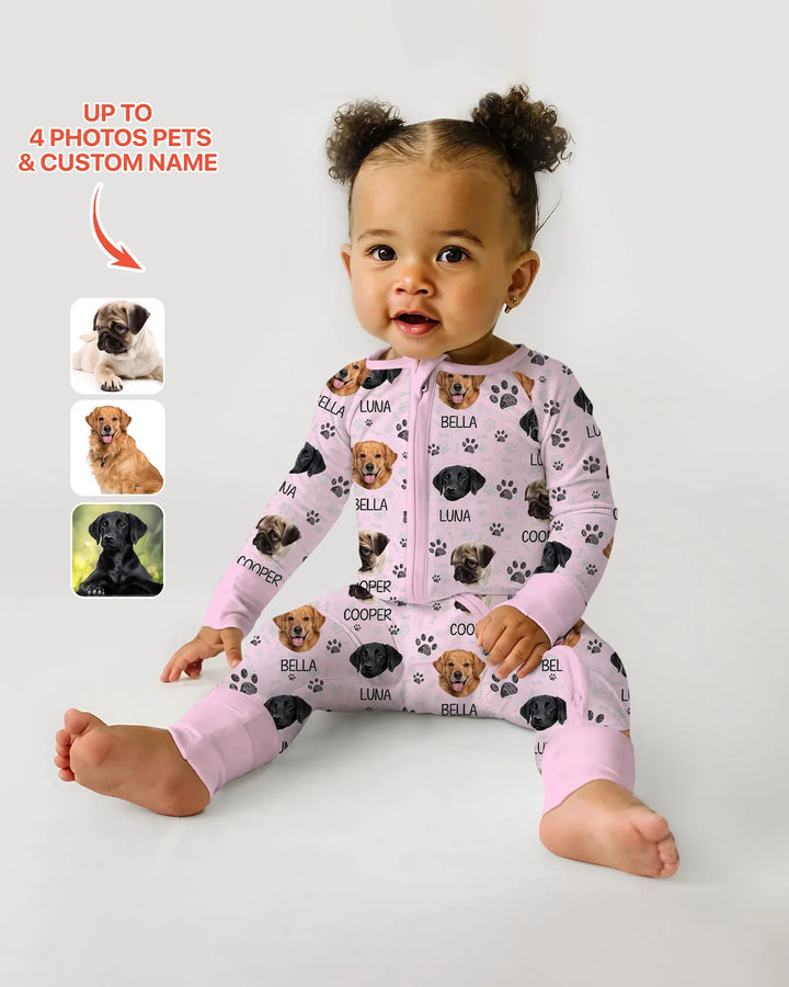 Gerippte Babykleidung mit individuellem Foto - Weich &amp; Skizzenhaft