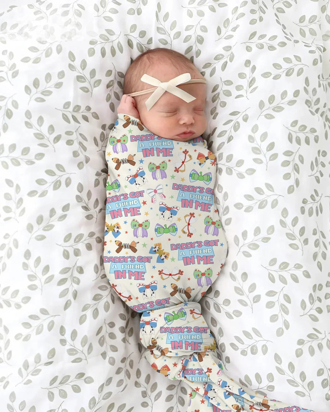 Daddy's Got A Friend In Me swaddle blanket